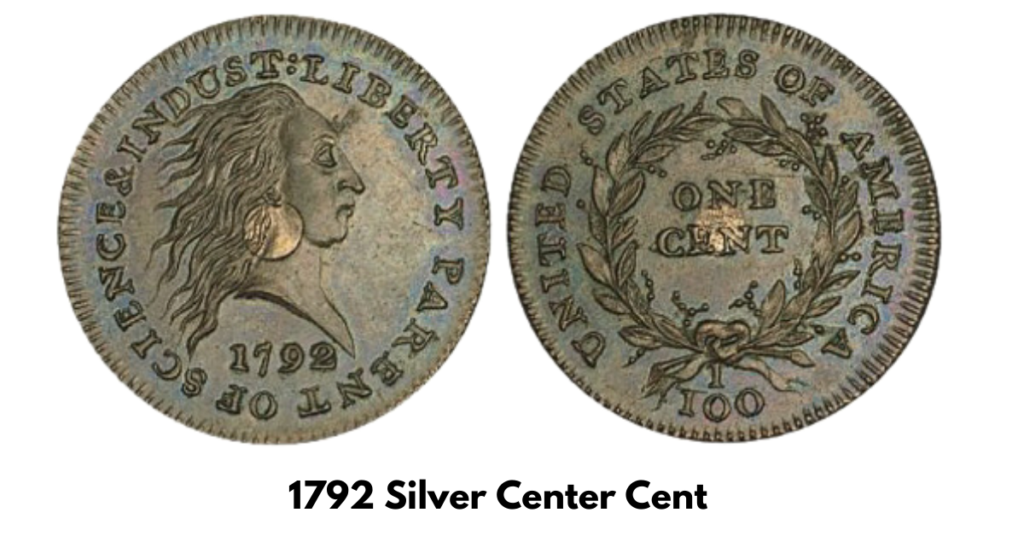 1792 Silver Center Cent