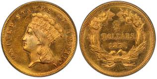 1870-S Indian Princess Head Gold $3