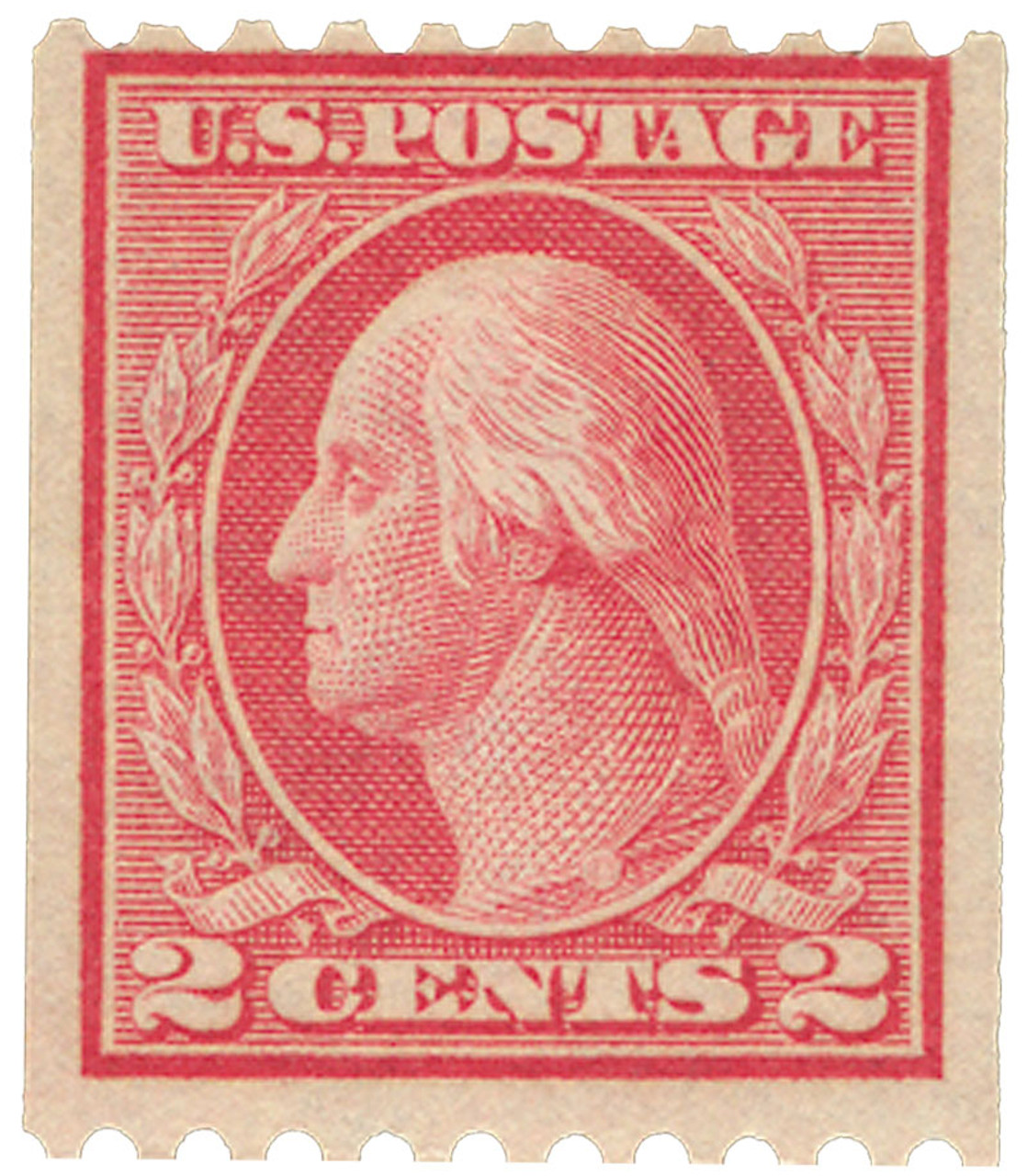 1915 2-Cent Red George Washington Postage Stamp