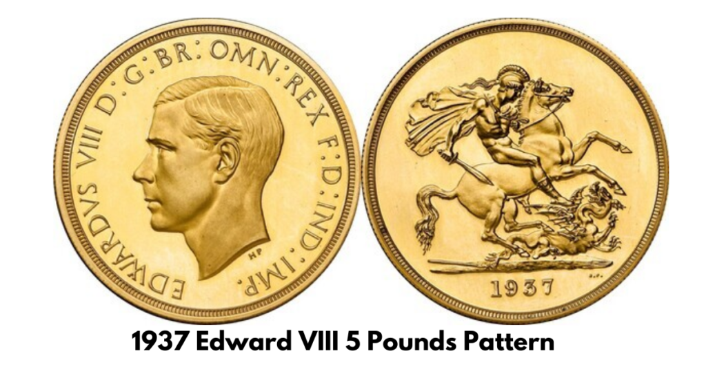 1937 Edward VIII 5 Pounds Pattern