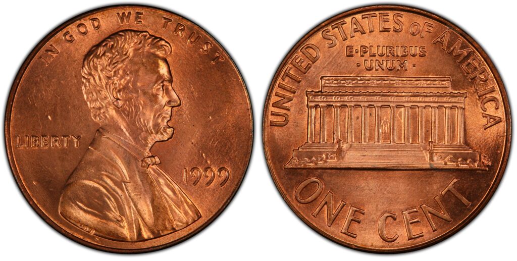 1999 Wide AM Reverse Lincoln Cent