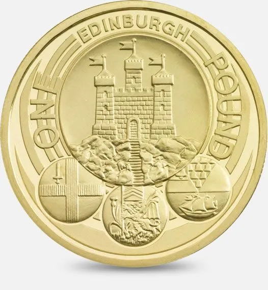 2011 Scotland Edinburgh City £1 Coin (England)