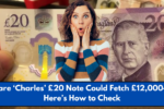 Rare ‘Charles’ £20 Note Could Fetch £12,000—Here’s How to Check