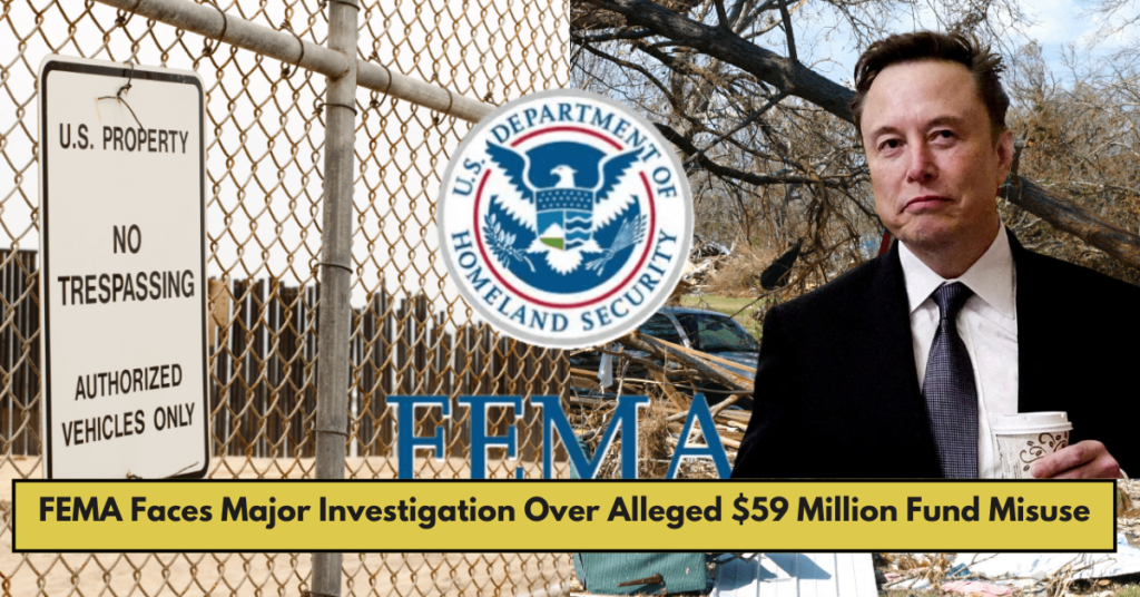 FEMA Faces Major Investigation Over Alleged $59 Million Fund Misuse