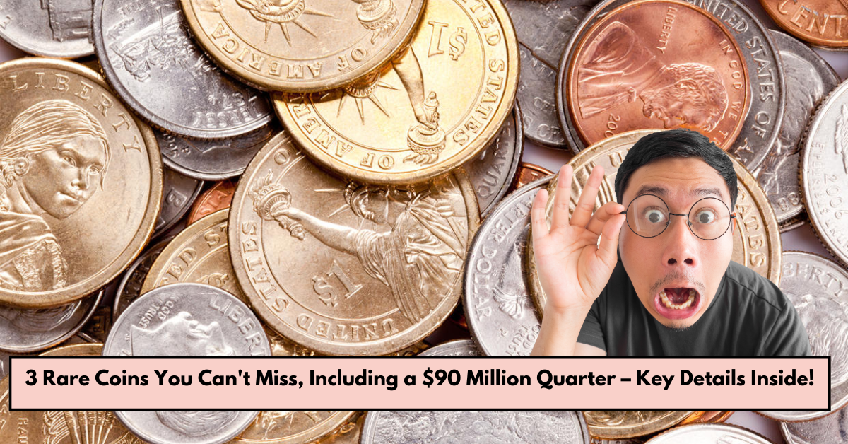 3 Rare Coins You Can't Miss, Including a $90 Million Quarter – Key Details Inside!