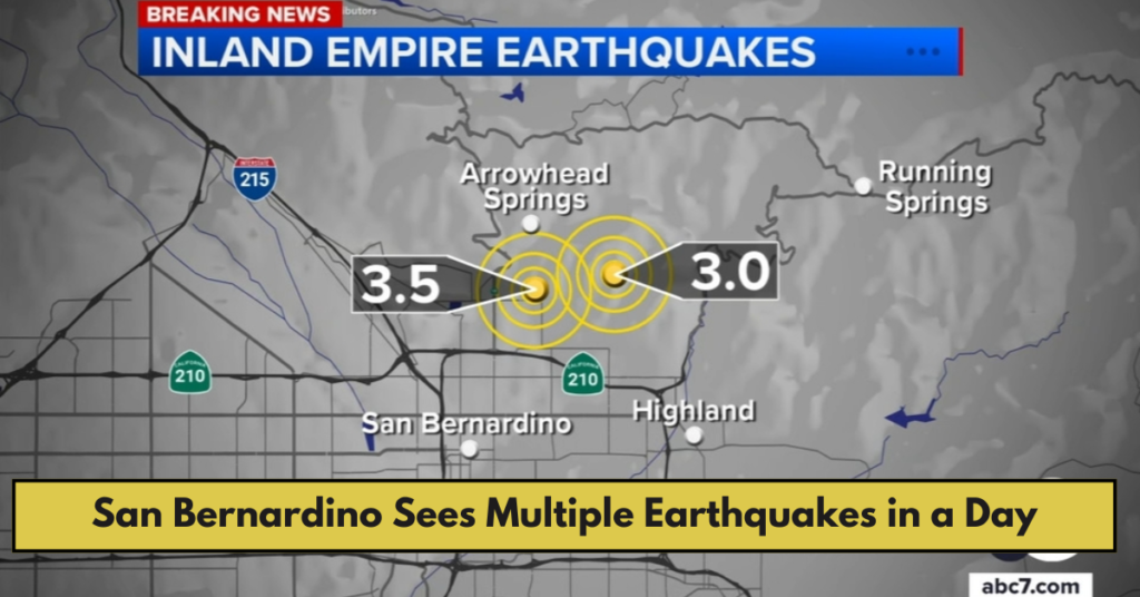 San Bernardino Sees Multiple Earthquakes in a Day