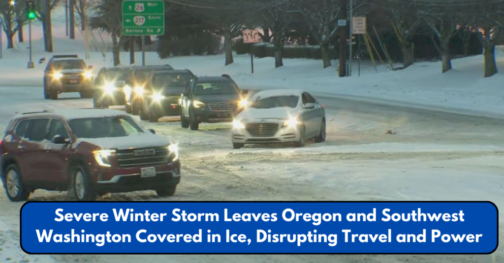 Severe Winter Storm Leaves Oregon and Southwest Washington Covered in Ice, Disrupting Travel and Power