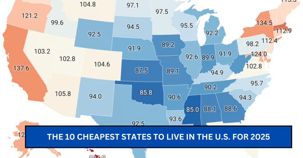 Affordable Living: The 10 Cheapest States to Live in the U.S. for 2025 – Save Big on Housing and Expenses!