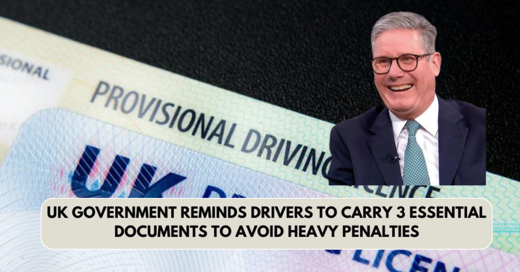 Drivers must carry three documents in cars